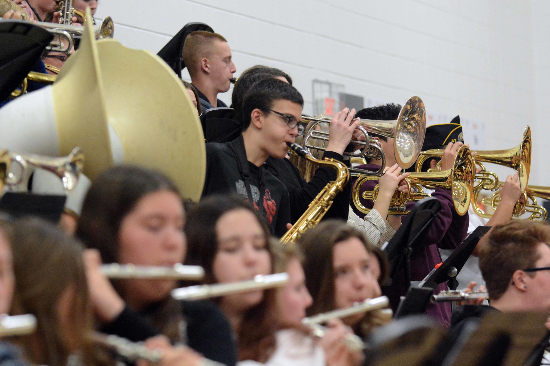 Portage High School Veterans Day ceremony 2019